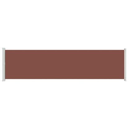 Patio Retractable Side Awning 600x160 cm Brown