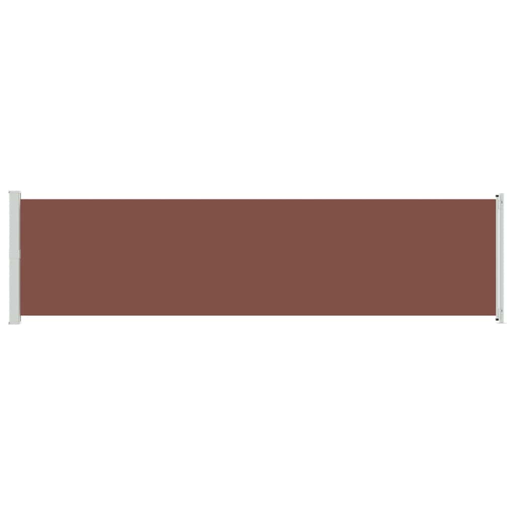 Patio Retractable Side Awning 600x160 cm Brown
