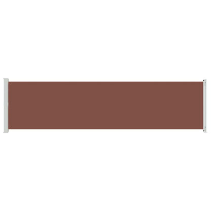 Patio Retractable Side Awning 600x160 cm Brown