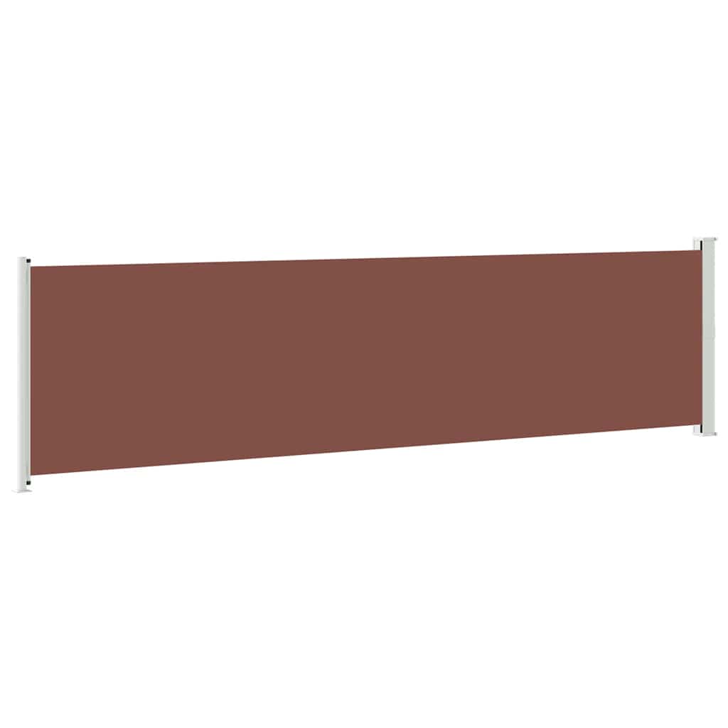 Patio Retractable Side Awning 600x160 cm Brown