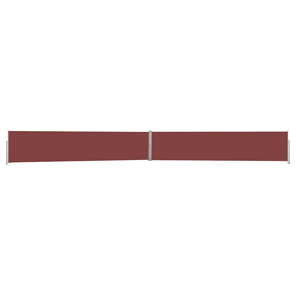 313390 vidaXL Patio Retractable Side Awning 140x1200 cm Brown