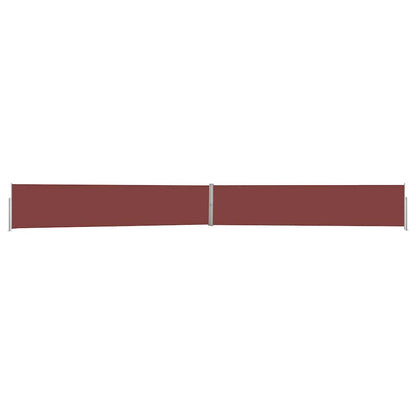 313390 vidaXL Patio Retractable Side Awning 140x1200 cm Brown