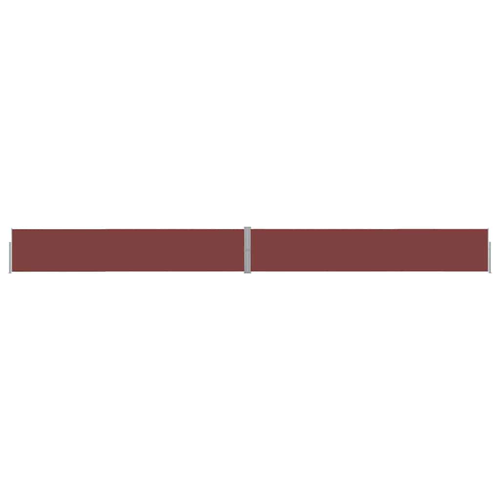 313390 vidaXL Patio Retractable Side Awning 140x1200 cm Brown
