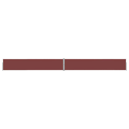 313390 vidaXL Patio Retractable Side Awning 140x1200 cm Brown