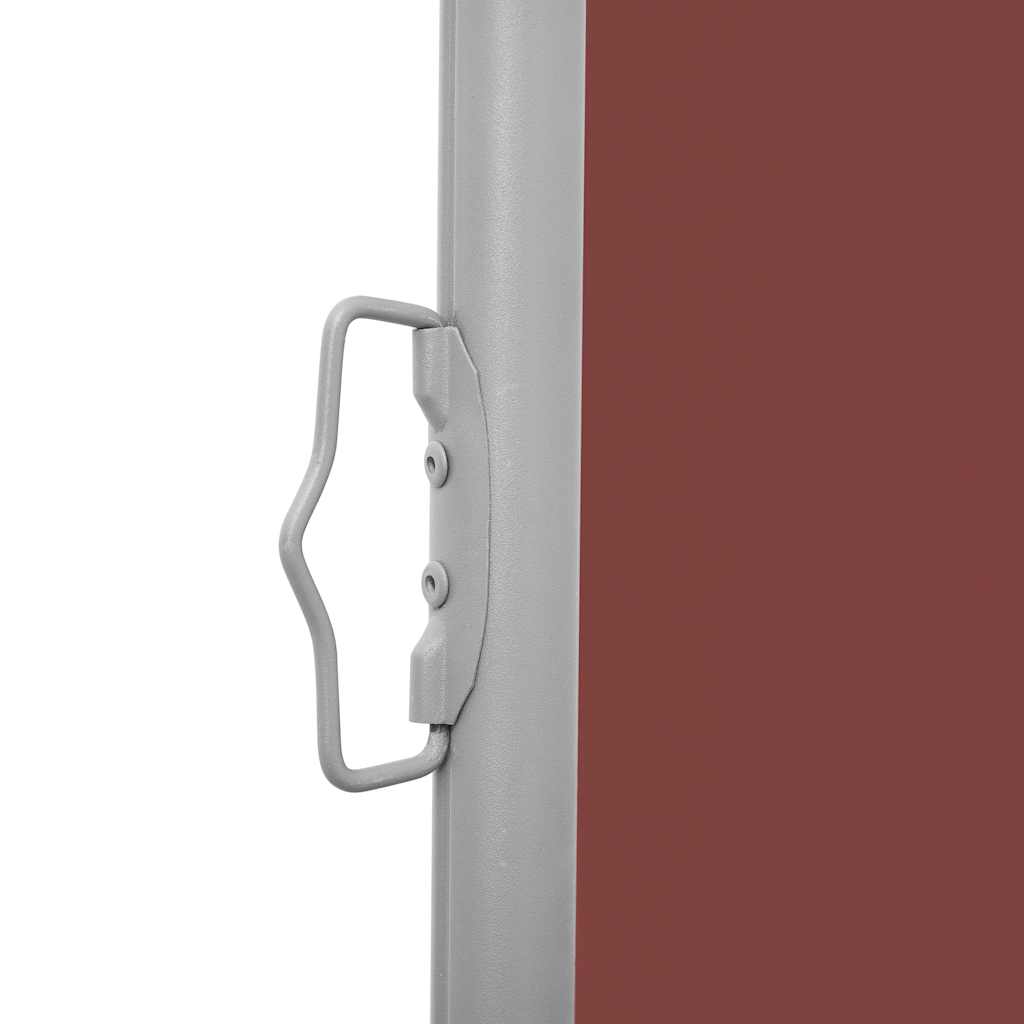 313390 vidaXL Patio Retractable Side Awning 140x1200 cm Brown