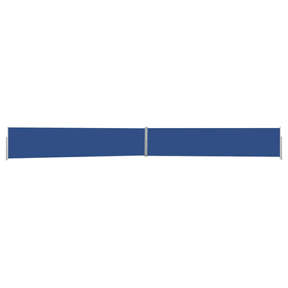 313391 vidaXL Patio Retractable Side Awning 140x1200 cm Blue