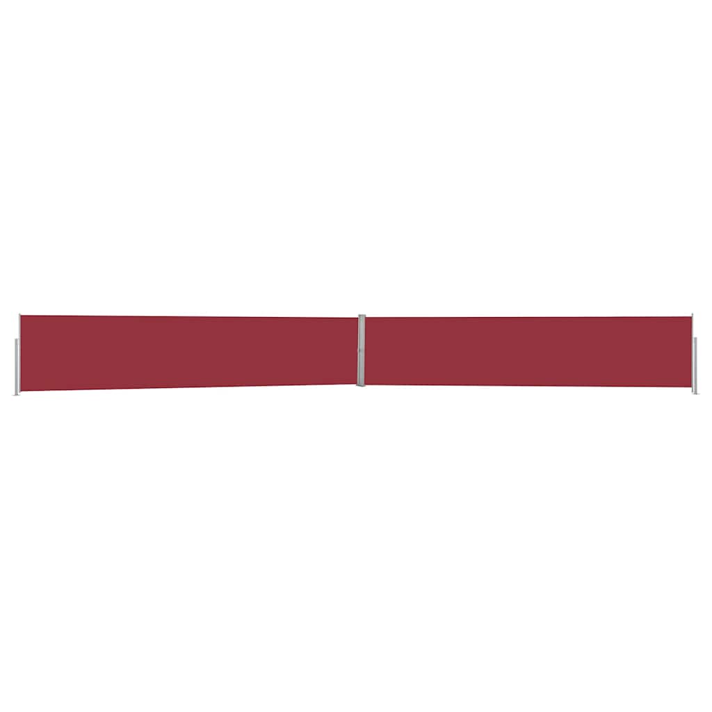 Patio Retractable Side Awning 140x1200 cm Red