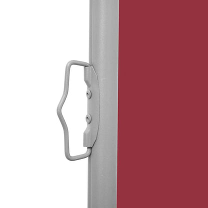 Patio Retractable Side Awning 140x1200 cm Red