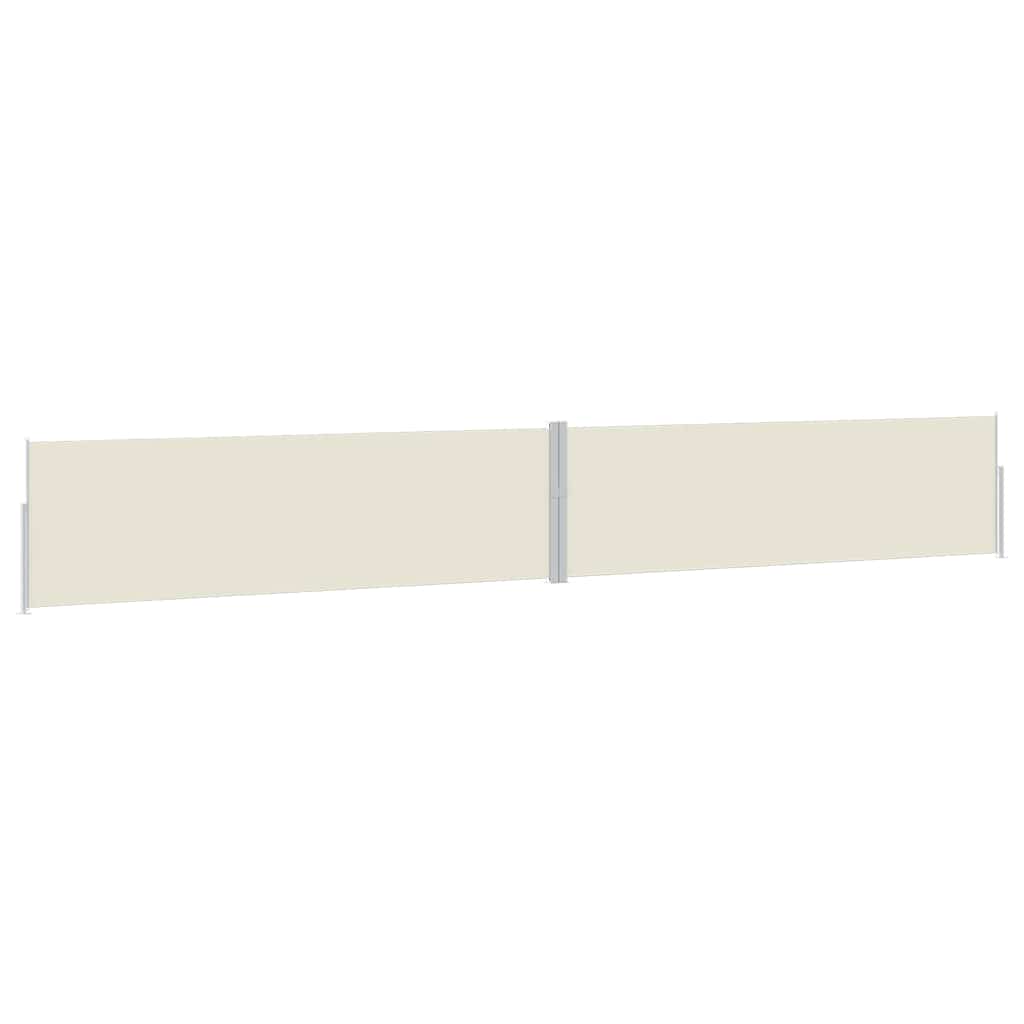 Patio Retractable Side Awning 170x1200 cm Cream