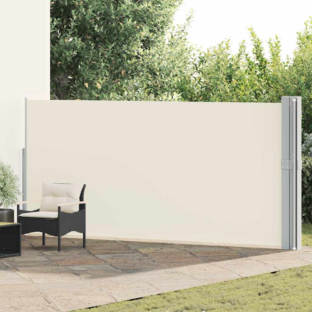 Patio Retractable Side Awning 170x1200 cm Cream