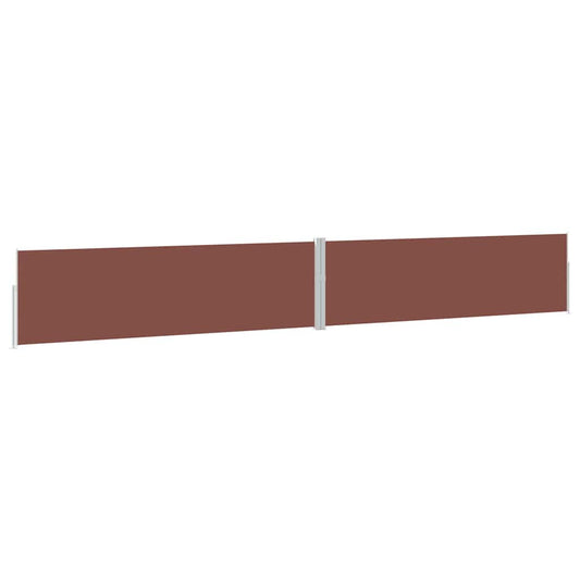 Patio Retractable Side Awning 170x1200 cm Brown