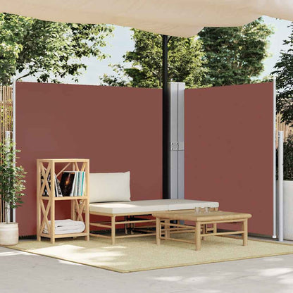 Patio Retractable Side Awning 170x1200 cm Brown