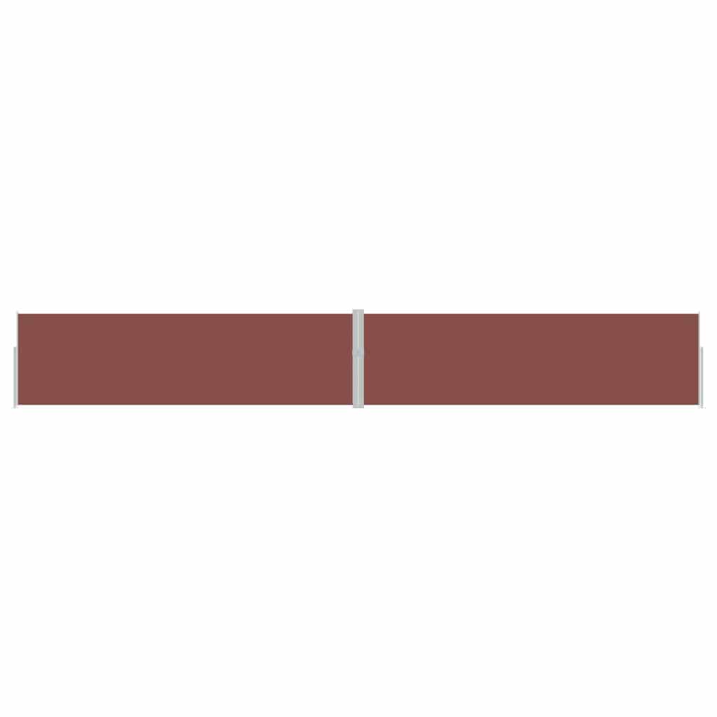 Patio Retractable Side Awning 170x1200 cm Brown