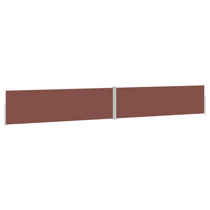 Patio Retractable Side Awning 170x1200 cm Brown