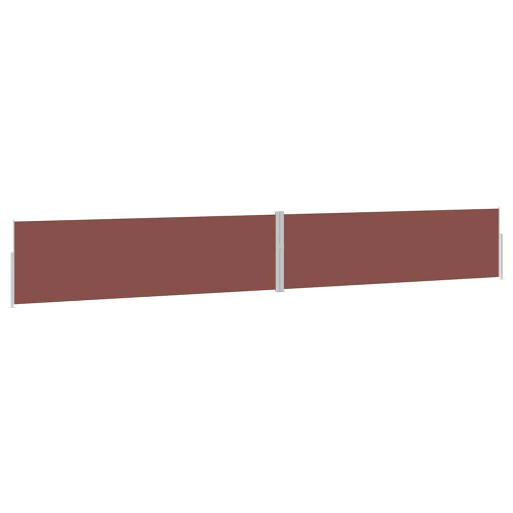 313396 vidaXL Patio Retractable Side Awning 170x1200 cm Brown