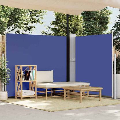 313397 vidaXL Patio Retractable Side Awning 170x1200 cm Blue