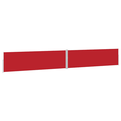 313398 vidaXL Patio Retractable Side Awning 170x1200 cm Red