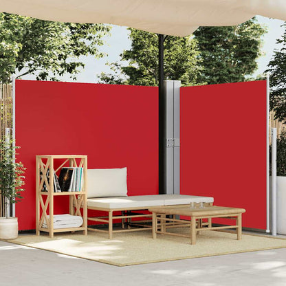 Patio Retractable Side Awning 170x1200 cm Red