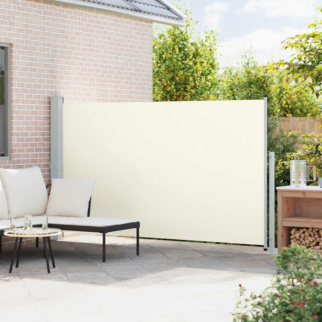 Patio Retractable Side Awning 180x300 cm Cream