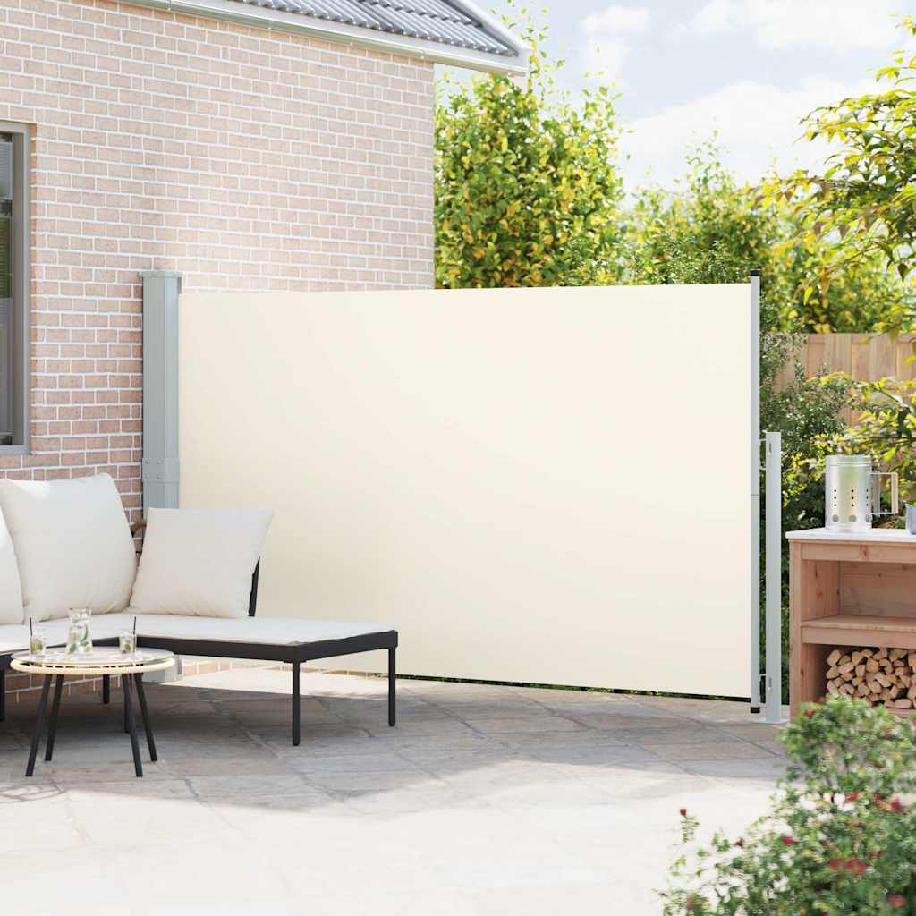 Patio Retractable Side Awning 180x300 cm Cream