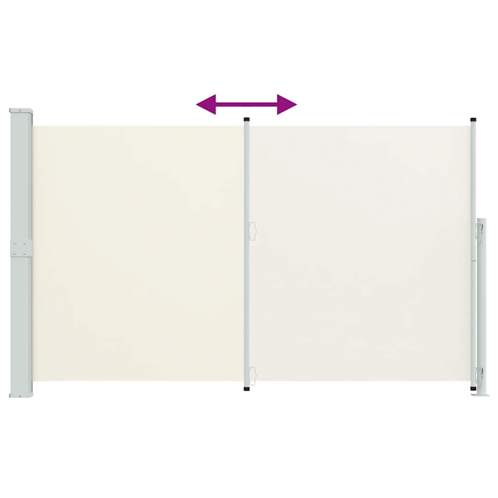 Patio Retractable Side Awning 180x300 cm Cream