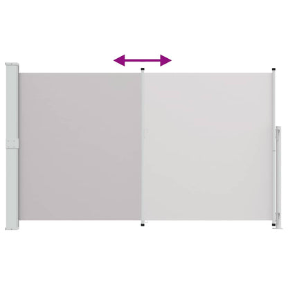 Patio Retractable Side Awning 180x300 cm Grey