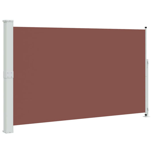 Patio Retractable Side Awning 180x300 cm Brown
