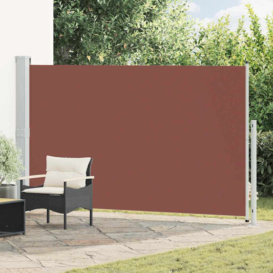 Patio Retractable Side Awning 180x300 cm Brown