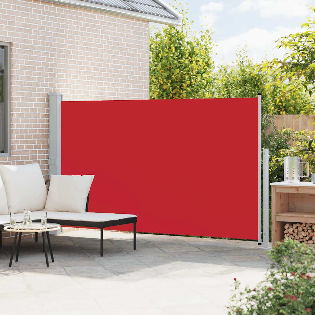 Patio Retractable Side Awning 180x300 cm Red