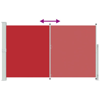 Patio Retractable Side Awning 180x300 cm Red