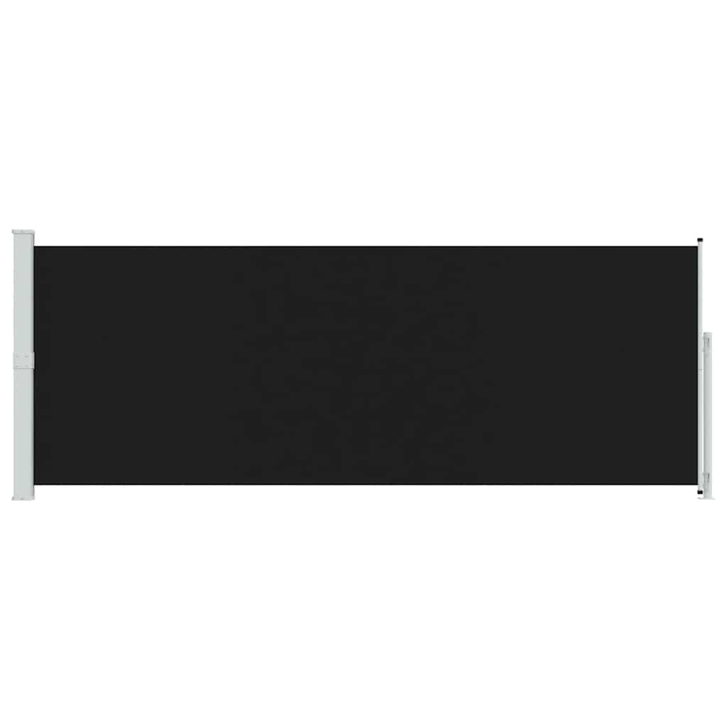 Patio Retractable Side Awning 180x500 cm Black
