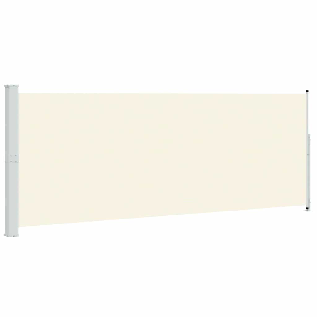 Patio Retractable Side Awning 180x500 cm Cream