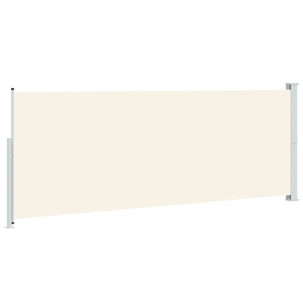 Patio Retractable Side Awning 180x500 cm Cream