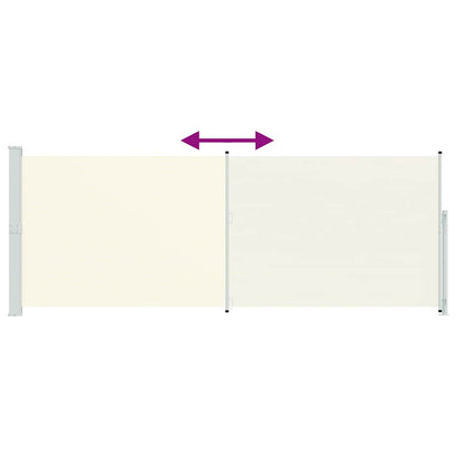 Patio Retractable Side Awning 180x500 cm Cream