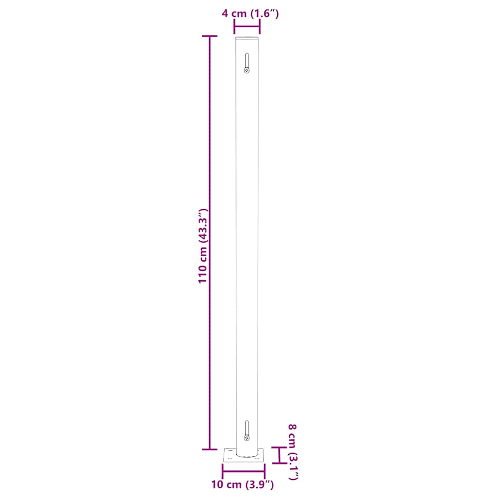 Patio Retractable Side Awning 180x500 cm Cream