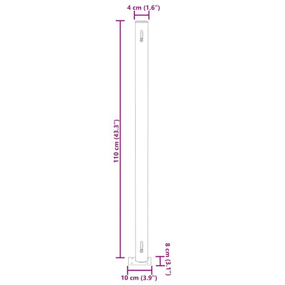 Patio Retractable Side Awning 180x500 cm Cream