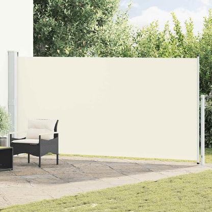 Patio Retractable Side Awning 180x500 cm Cream