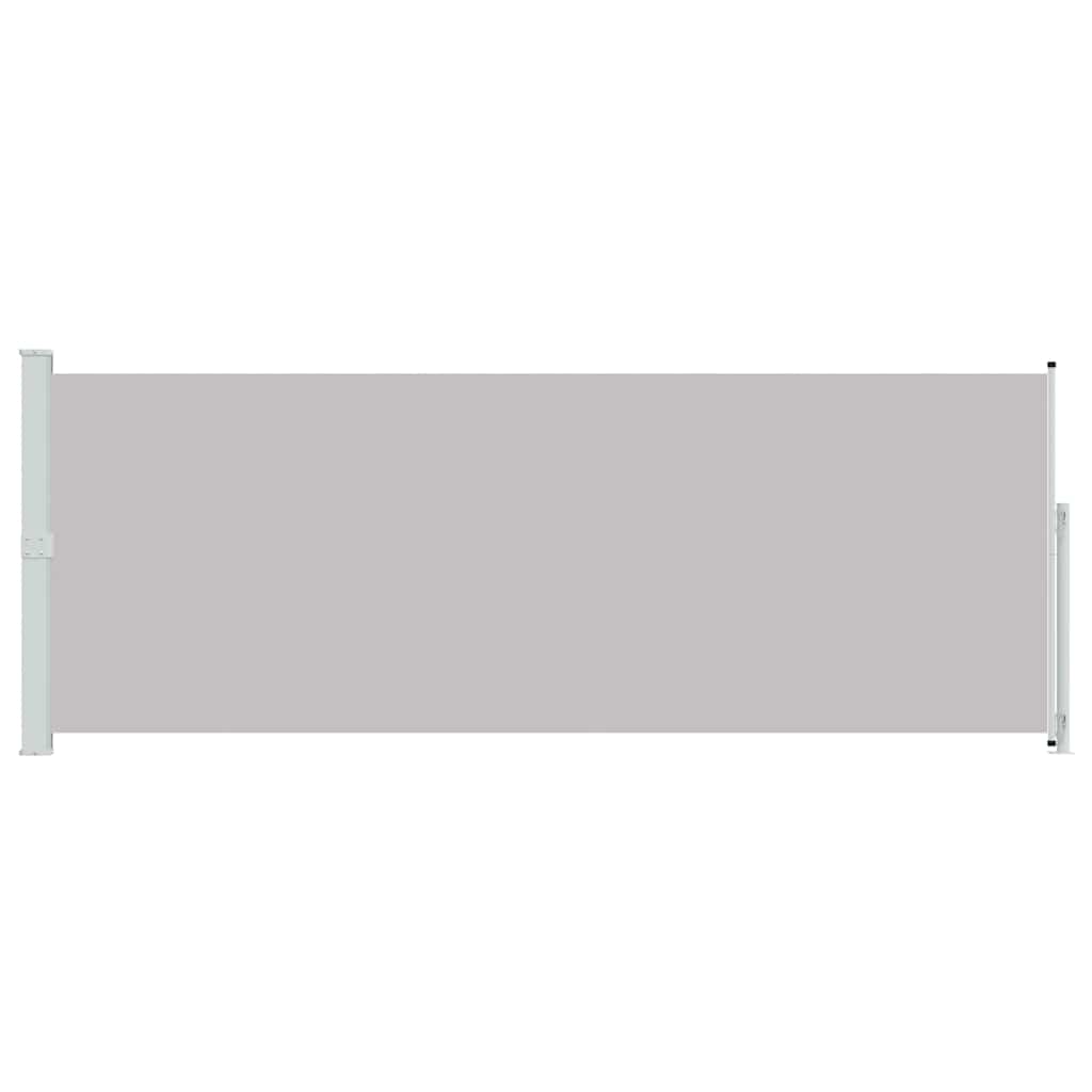 Patio Retractable Side Awning 180x514 cm Grey