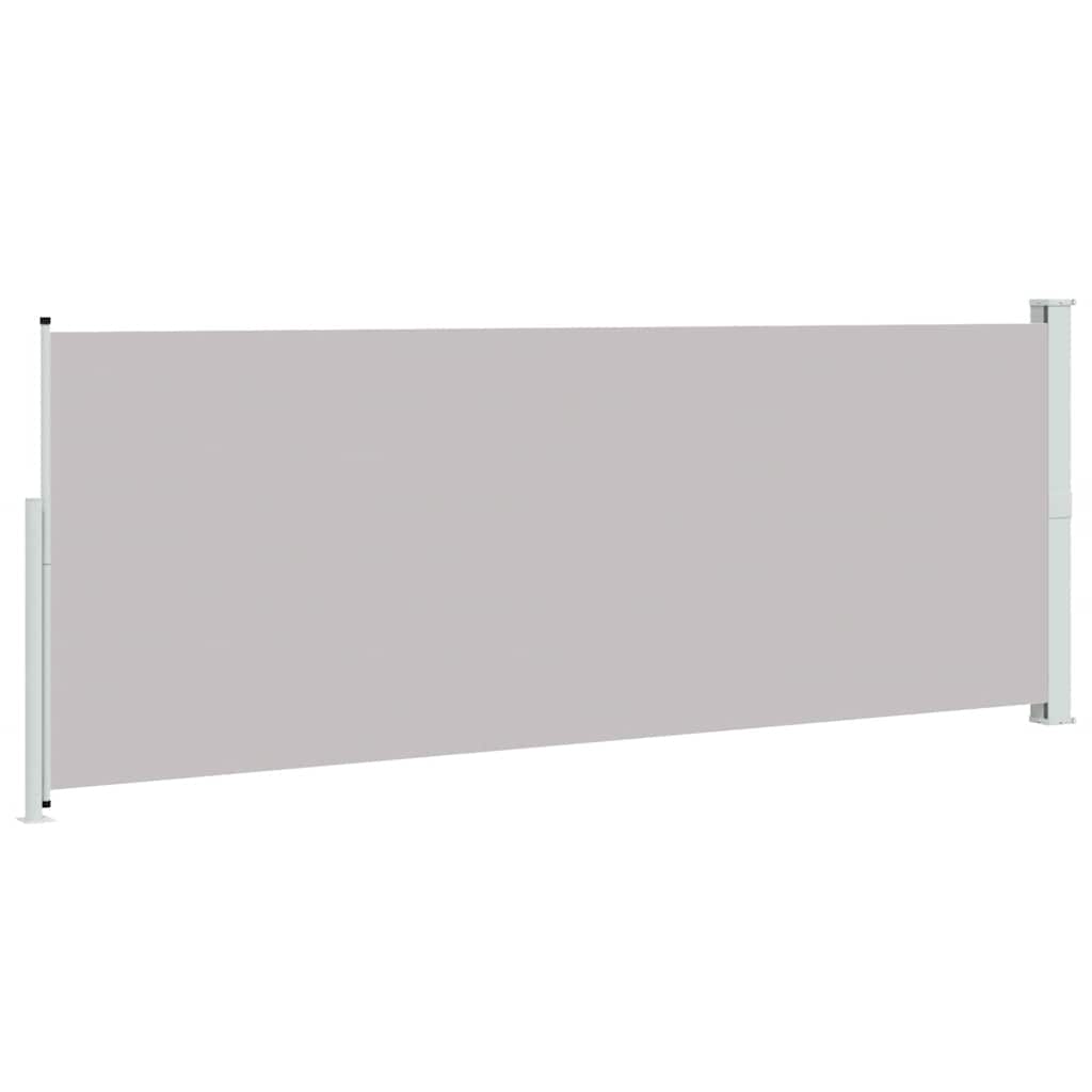 Patio Retractable Side Awning 180x500 cm Grey