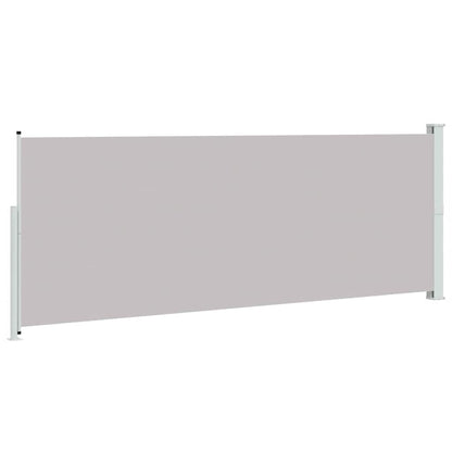 Patio Retractable Side Awning 180x500 cm Grey