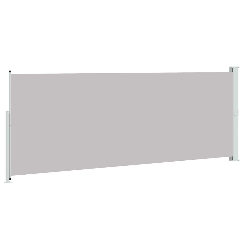 Patio Retractable Side Awning 180x514 cm Grey