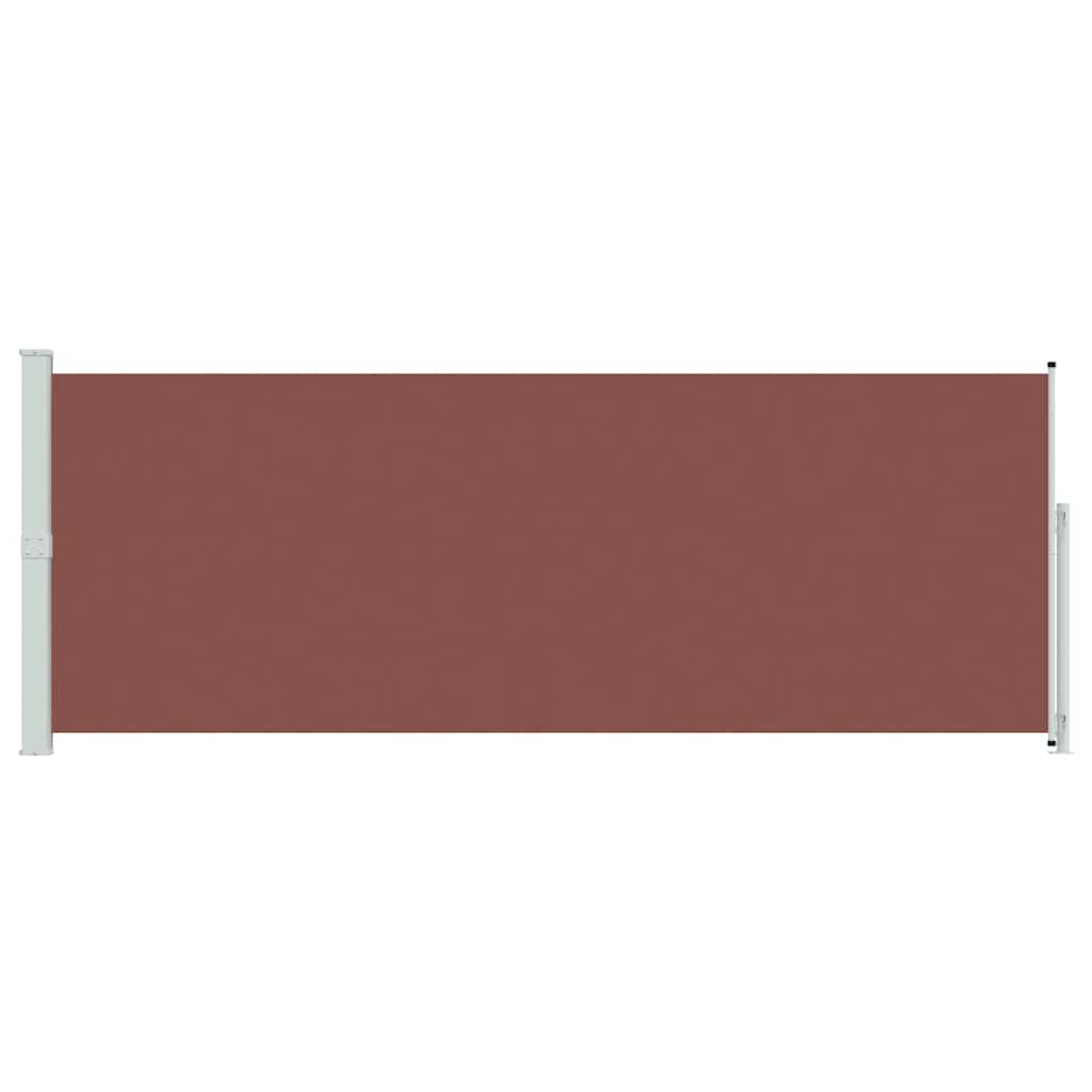 313408 vidaXL Patio Retractable Side Awning 180x500 cm Brown