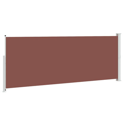 313408 vidaXL Patio Retractable Side Awning 180x500 cm Brown
