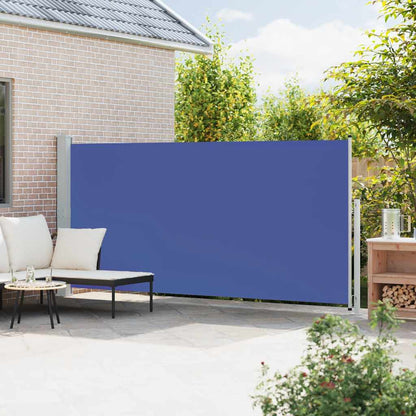 Patio Retractable Side Awning 180x500 cm Blue