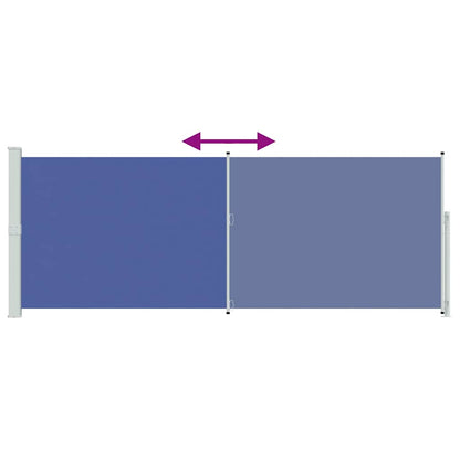 Patio Retractable Side Awning 180x500 cm Blue
