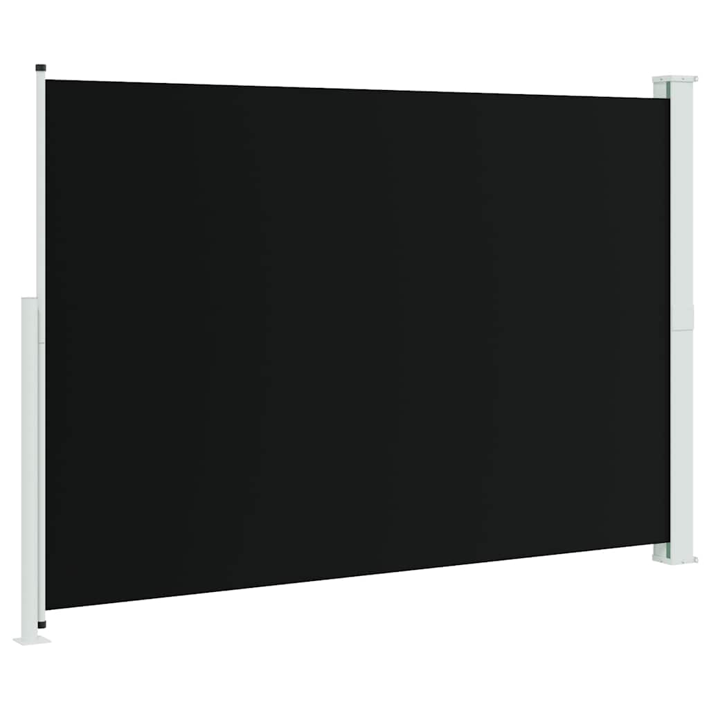 Patio Retractable Side Awning 200x314 cm Black