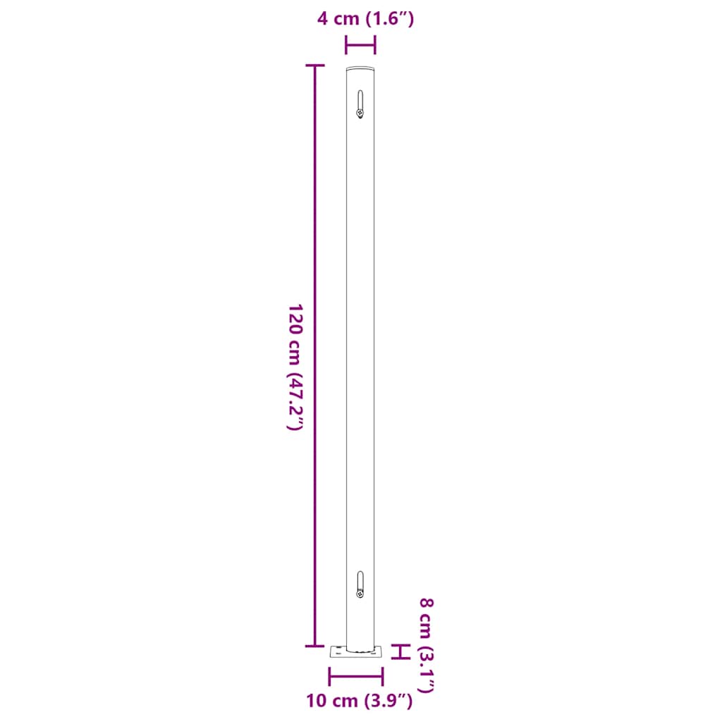 Patio Retractable Side Awning 200x300 cm Black