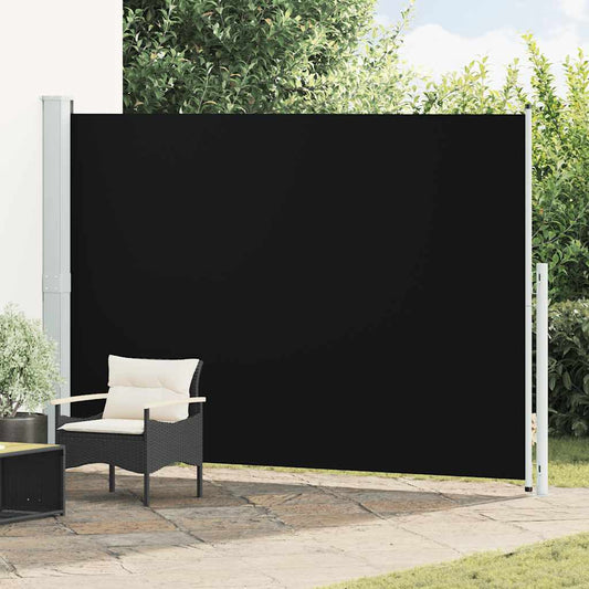 Patio Retractable Side Awning 200x300 cm Black