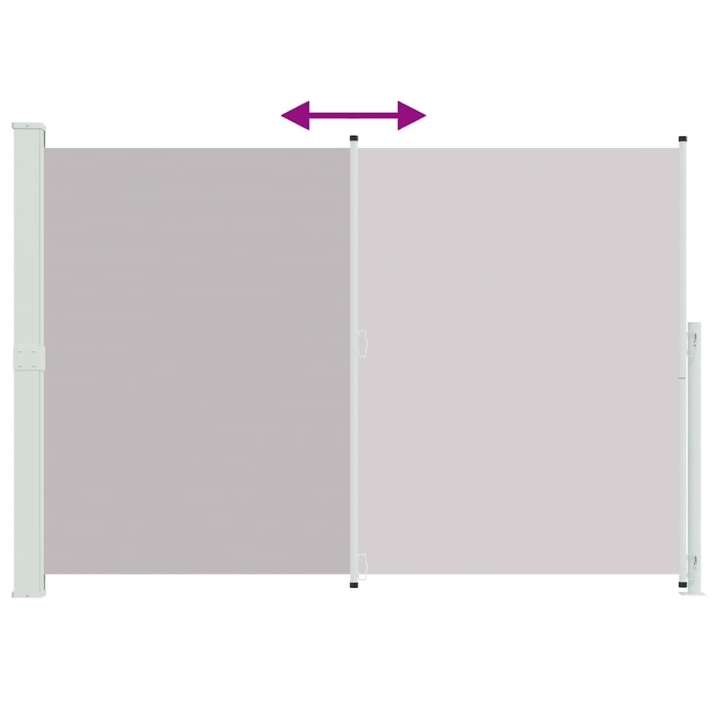 Patio Retractable Side Awning 200x300 cm Grey