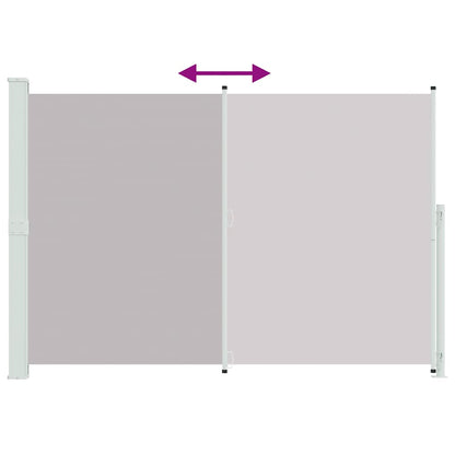 Patio Retractable Side Awning 200x300 cm Grey